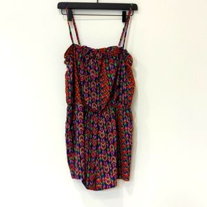 F21 Boho printed romper Sz large